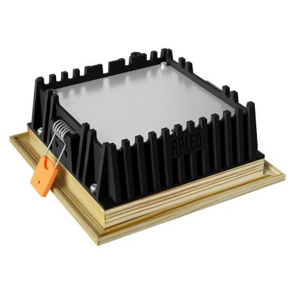 APLED - Spot encastrable LED SQUARE WOODLINE LED/6W/230V 4000K 12x12 cm pin bois massif