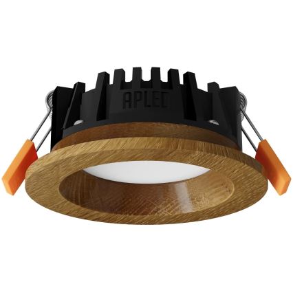 APLED - Spot encastrable LED RONDO WOODLINE LED/3W/230V 3000K d. 9 cm chêne bois massif