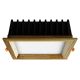 APLED - Luminaire encastrable LED SQUARE WOODLINE LED/12W/230V 3000K 17x17 cm frêne bois massif