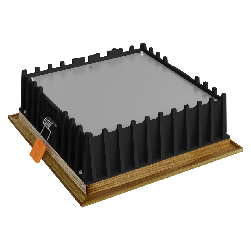 APLED - Luminaire encastrable LED SQUARE WOODLINE LED/12W/230V 3000K 17x17 cm frêne bois massif