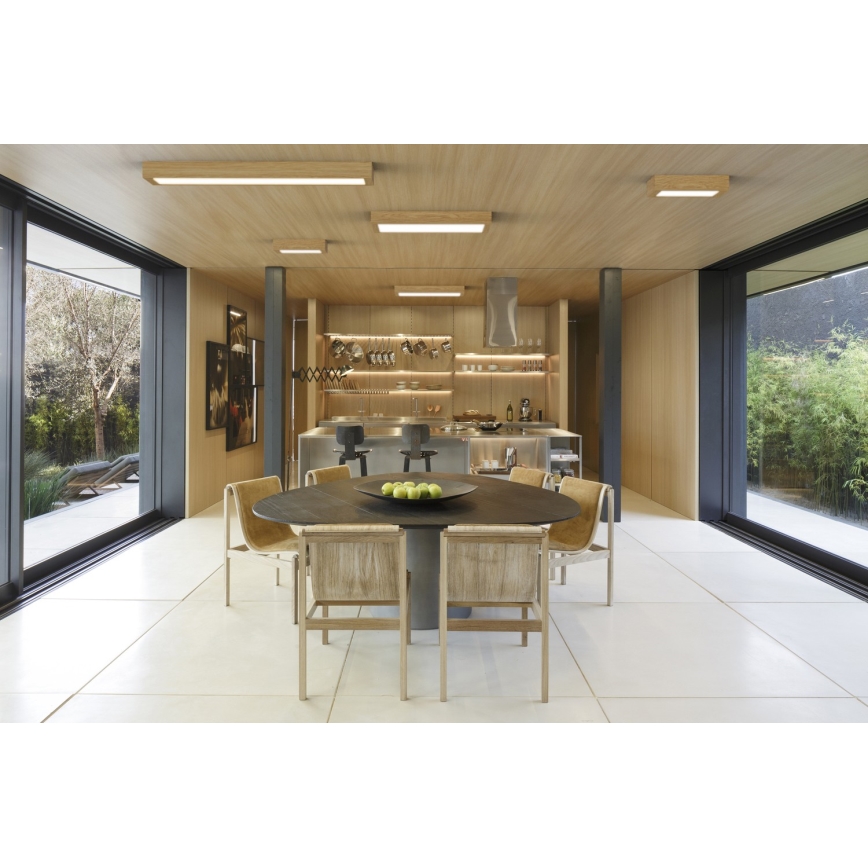 APLED - Panneau monté en surface QUADRA LED/40W/230V chêne