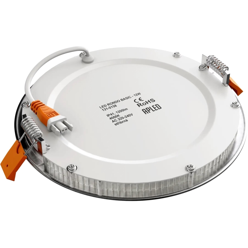 APLED - Spot encastrable de salle de bain RONDO LED/12W/230V IP40 d. 17 cm chrome mat