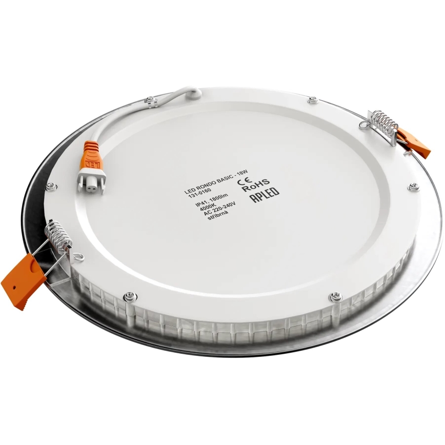 APLED - Spot encastrable de salle de bain RONDO LED/18W/230V IP40 d. 22,5 cm chrome mat