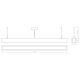 APLED - Suspension filaire LOOK LED/36W/230V 4000K 120 cm chêne