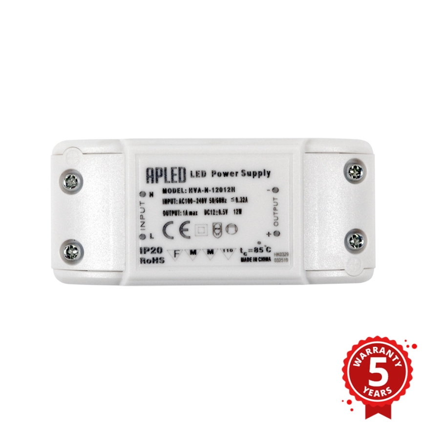 APLED - Transformateur LED électronique DRIVER 12W/12V/1A