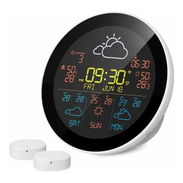 Appareil TESLA Electronics - Station météo intelligente avec capteur, 400 mAh, Wi‑Fi Tuya, IP44