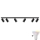 Applique de salle de bain LED RGBW dimmable TURYN 6xGU10/6,5W/230V 2700-6500K Wi-Fi IP44 noire