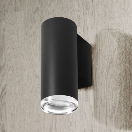 Applique de salle de bains LED RGBW dimmable TURYN 1xGU10/6,5W/230V 2700-6500K Wi-Fi IP44 noire