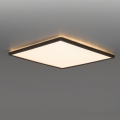 Applique LED pour salle de bain avec détecteur de mouvement et crépuscule NIVERA LED/18W/230V IP54 3000/4000/6000K 30x30 cm noir + télécommande