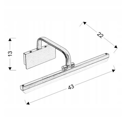 Applique LED pour tableau HANG LED/8W/230V