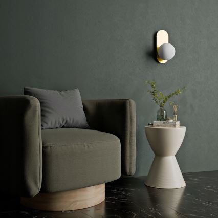 Applique murale 1xE27/40W/230V dorée/blanche