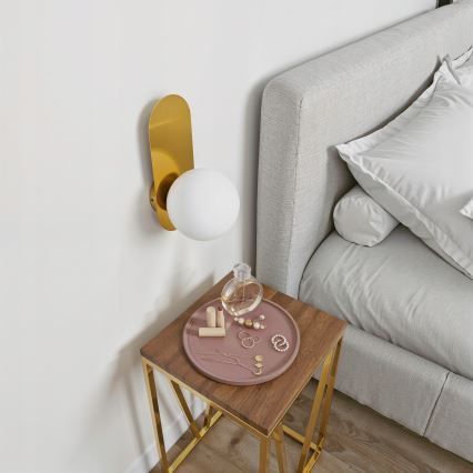 Applique murale 1xE27/40W/230V dorée/blanche