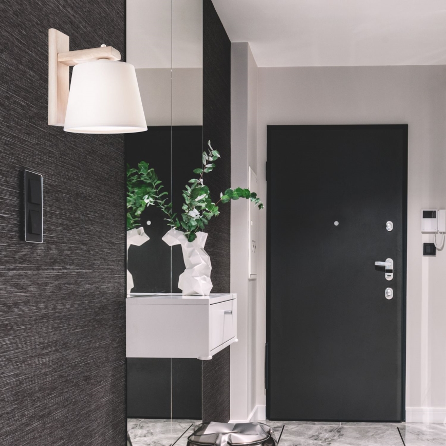 Applique murale 1xE27/60W/230V chêne