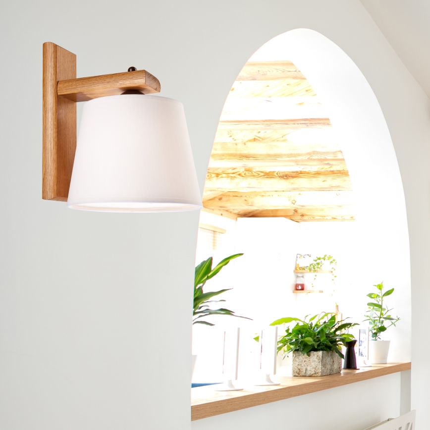 Applique murale 1xE27/60W/230V chêne