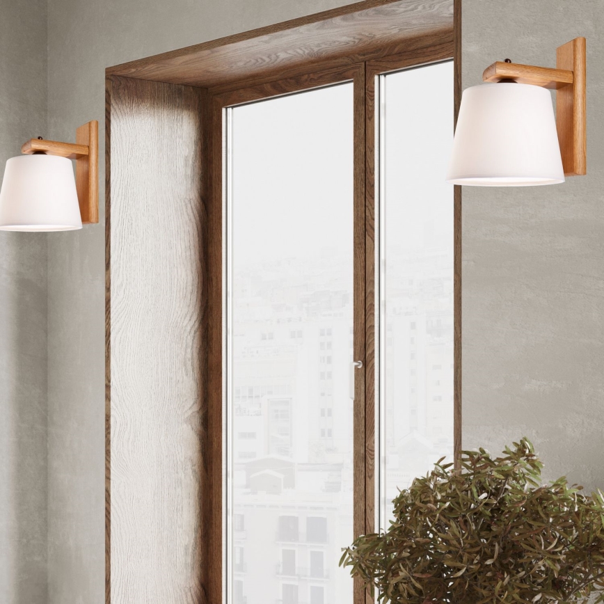 Applique murale 1xE27/60W/230V chêne