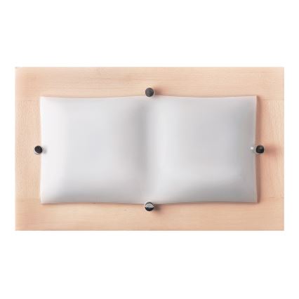 Applique murale 2xE27/20W/230V hêtre