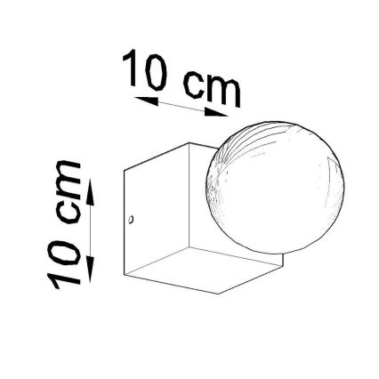 Applique murale ABEL 1xE27/60W/230V béton