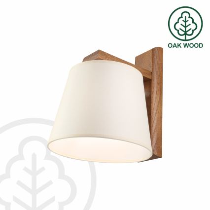 Applique murale AIDA 1xE27/15W/230V chêne/crème