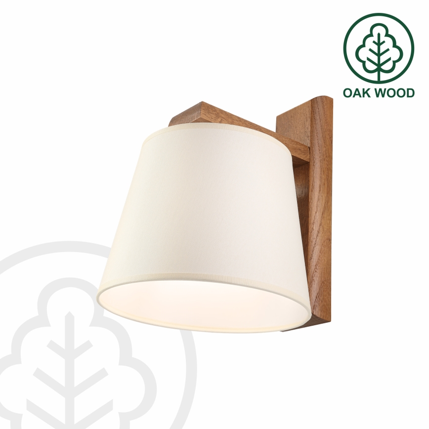 Applique murale AIDA 1xE27/15W/230V chêne/crème