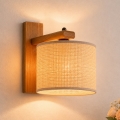 Applique murale AIDA 1xE27/15W/230V chêne/raffia