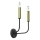 Applique murale AKASYA 2xE14/15W/230V noir/doré