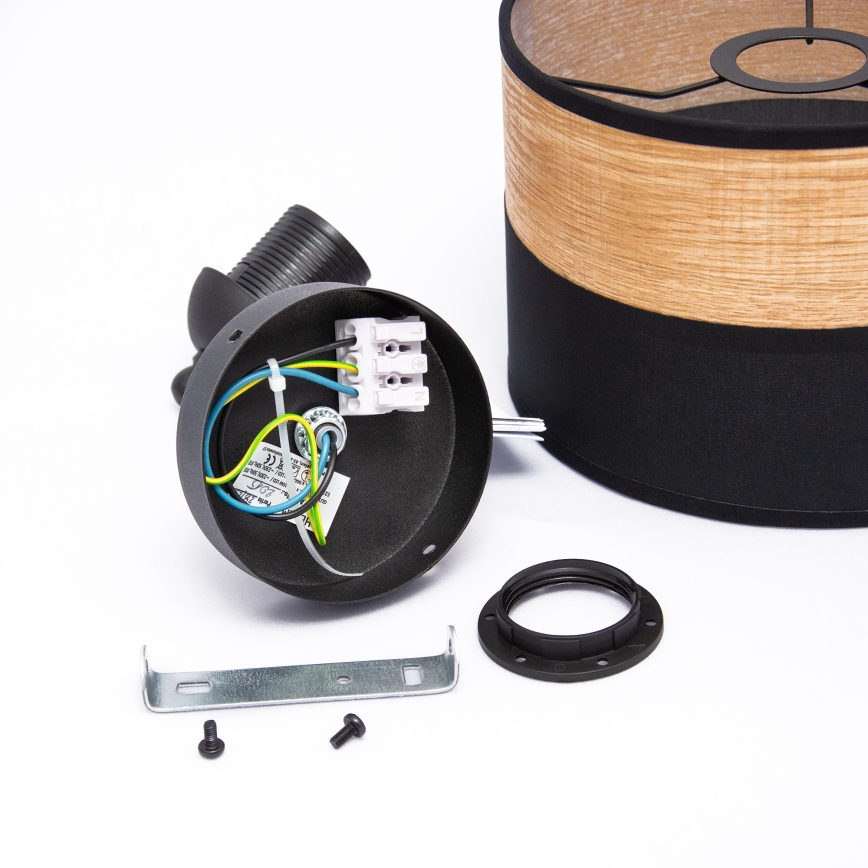 Applique murale ALBA 1xE27/15W/230V noir/marron