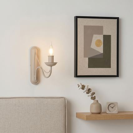 Applique murale ANTON 1xE14/60W/230V beige