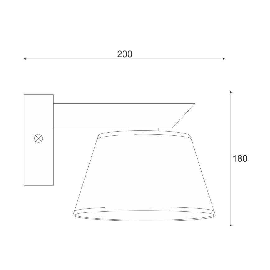 Applique murale ANTONIO 1xE14/40W/230V chêne
