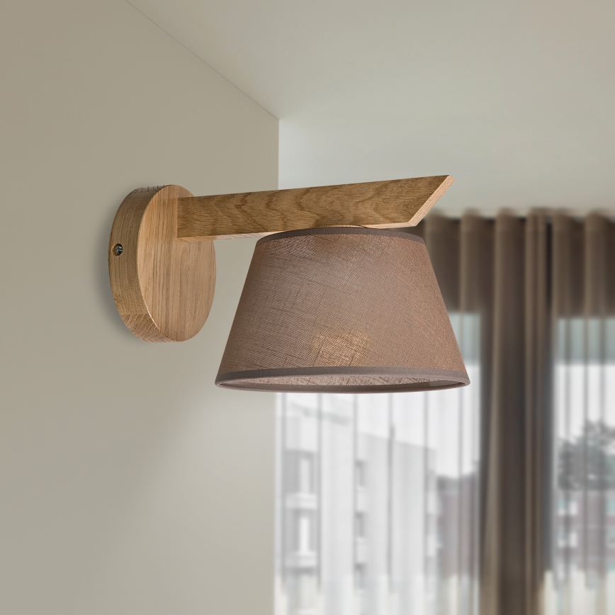 Applique murale ANTONIO 1xE14/40W/230V chêne