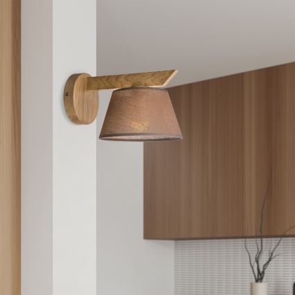 Applique murale ANTONIO 1xE14/40W/230V chêne