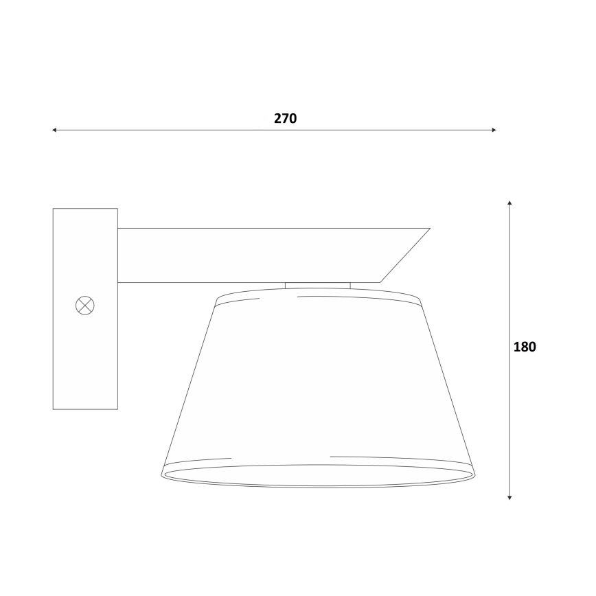 Applique murale ANTONIO 1xE14/40W/230V hêtre