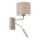 Applique murale ARDEN 1xE27/15W/230V + 1xG9/8W beige