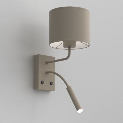 Applique murale ARDEN 1xE27/15W/230V + 1xG9/8W beige