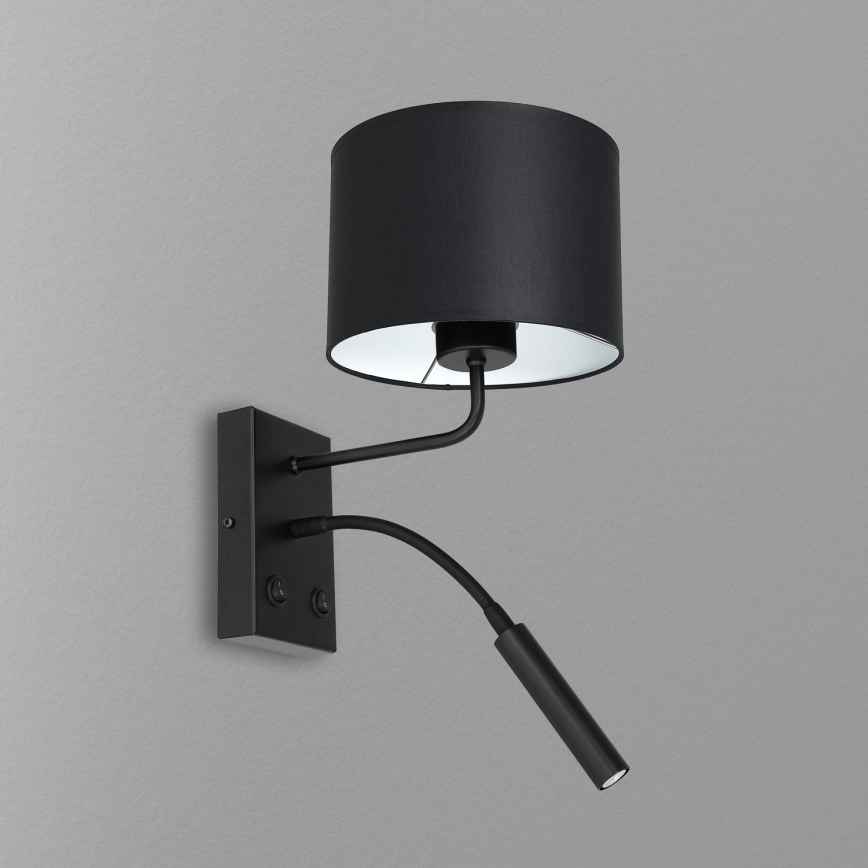 Applique murale ARDEN 1xE27/60W+1xG9/8W/230V noir/blanc