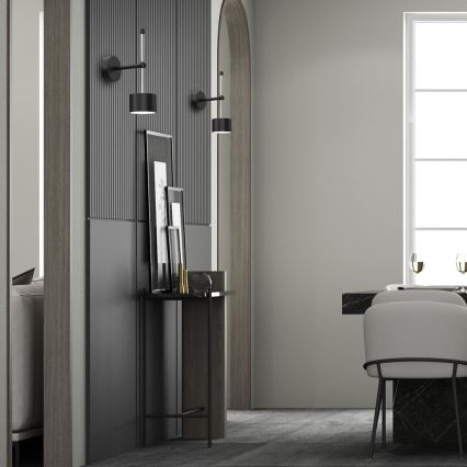 Applique murale ARENA 1xGX53/11W/230V noir/chrome brillant