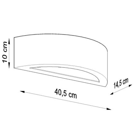 Applique murale ATENA 1xE27/60W/230V grise