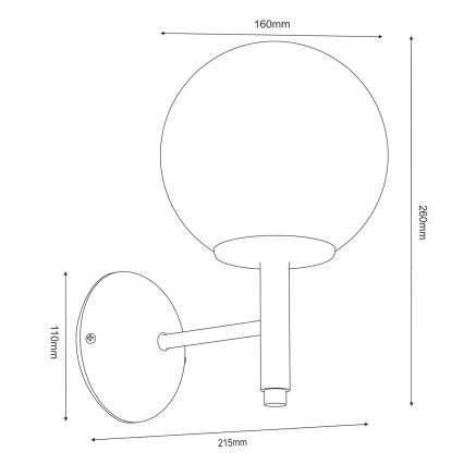 Applique murale AWINION 1xE27/15W/230V beige/doré