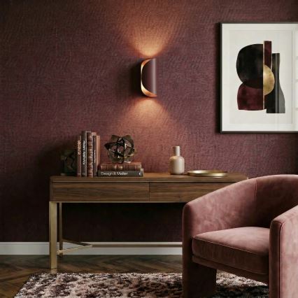 Applique murale BARBOS 2xG9/8W/230V bordeaux