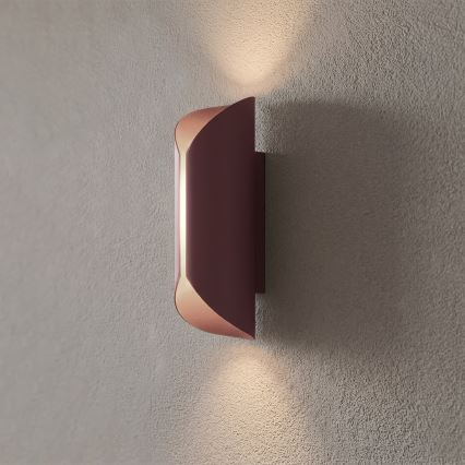 Applique murale BARBOS 2xG9/8W/230V bordeaux