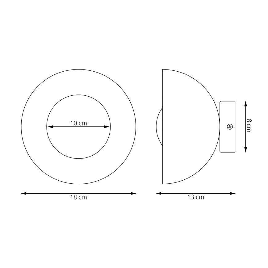 Applique murale BIBI 1xG9/8W/230V beige