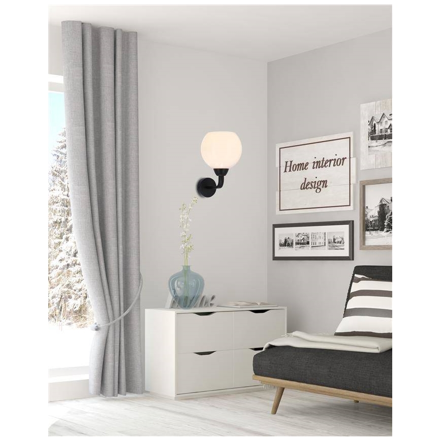 Applique murale CALDERA 1xE27/60W/230V noir