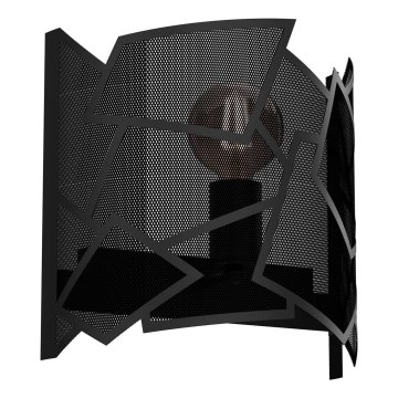 Applique murale CAMO 1xE27/15W/230V noir