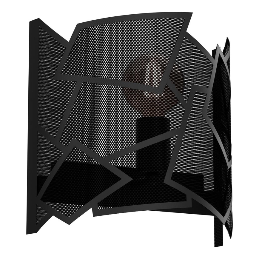 Applique murale CAMO 1xE27/15W/230V noir