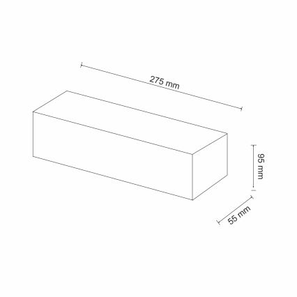 Applique murale CEGIELKA 1xE14/12W/230V plâtre/blanc
