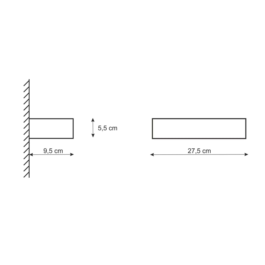 Applique murale CEGIELKA 1xE14/12W/230V plâtre/blanc