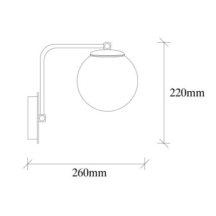 Applique murale DAISY 1xE27/100W/230V