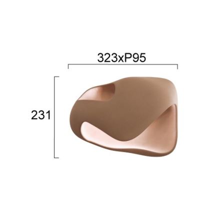 Applique murale DEBBY 1xG9/8W/230V marron