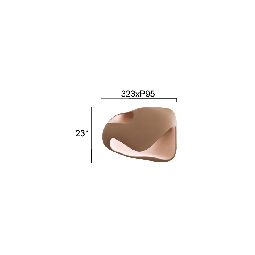 Applique murale DEBBY 1xG9/8W/230V marron
