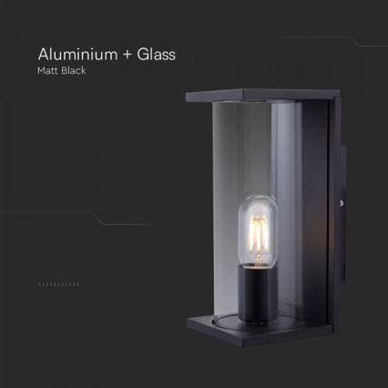 Applique murale d'extérieur 1x E27 60W 230V IP44 noire