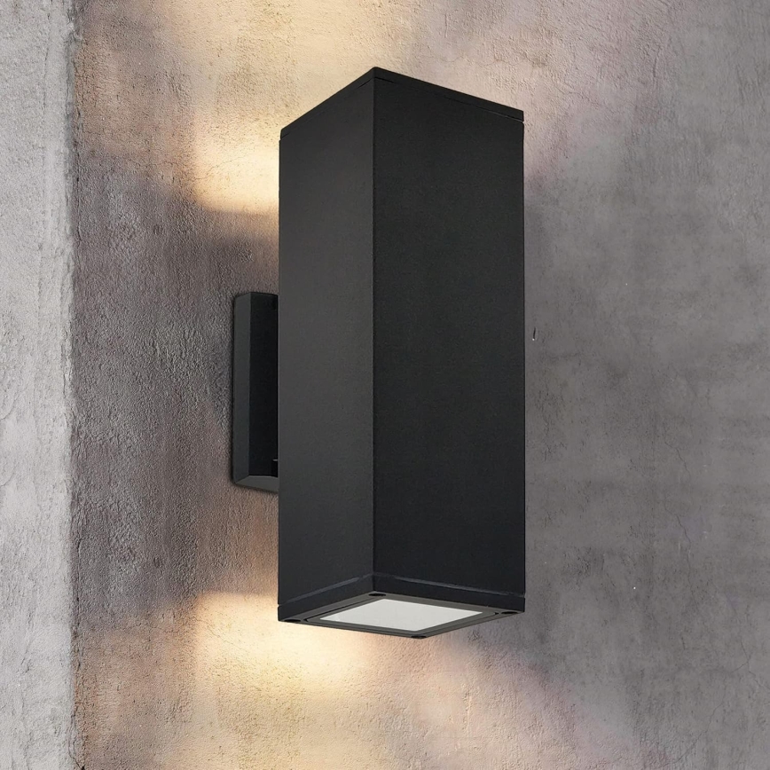 Applique murale d'extérieur 2xGU10/35W/230V IP54 noire